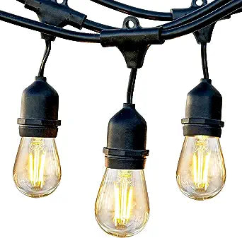 LED OUTDOOR STRING LIGHT WITH BULBS 48 Ft.